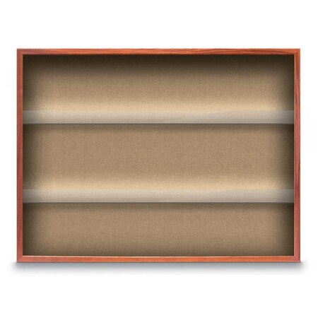 United Visual Products Outdoor Enclosed Combo Board, 48"x36", White Frame/Black & Buff UVCB4836ODW-BLACK-BUFF
